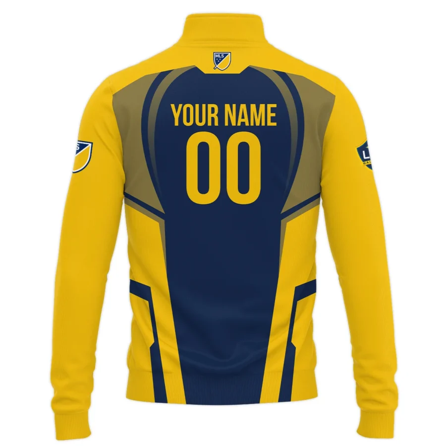 Special Release Personalized LA Galaxy MLS Quarter Zip Jacket  All Over Prints QTMLS021024A2LASWZ