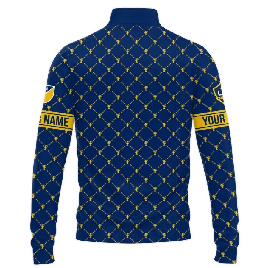 Special Release Personalized LA Galaxy MLS Quarter Zip Jacket  All Over Prints QTMLS021024A3LASWZ