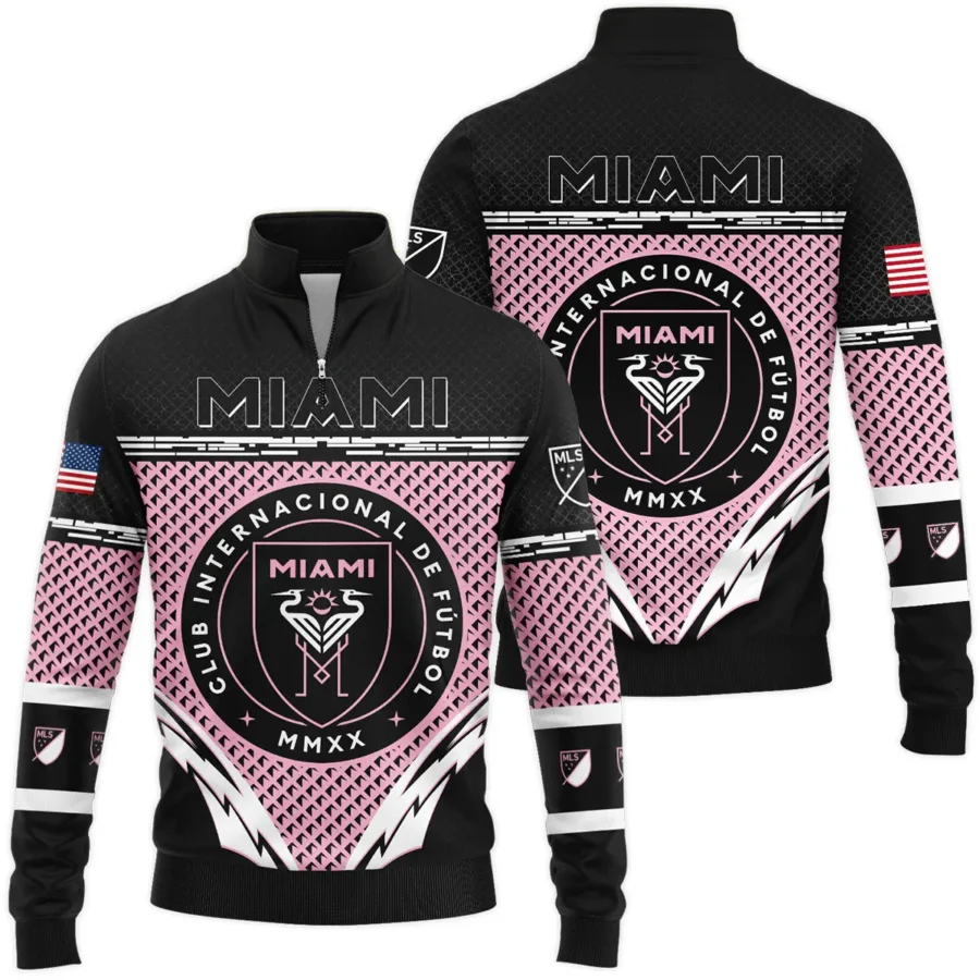 MLS Inter Miami Exclusive All Over Prints BLMLS31024A1MIASWZ - Quarter Zip Jacket