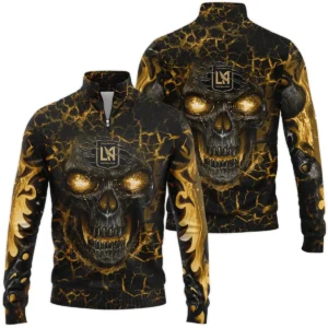 Flaming Skull MLS Los Angeles FC Exclusive All Over Prints BLMLS41024A3LAFHDR - Hoodie Dress