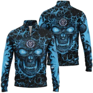 Flaming Skull MLS New York City Exclusive All Over Prints BLMLS41024A3NYCHDR - Hoodie Dress