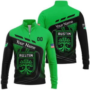 MLS Austin FC Exclusive All Over Prints BLMLS51024A1ATXQHD - 1/4 Zipper Hoodie