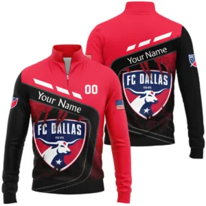 MLS FC Dallas Exclusive All Over Prints BLMLS51024A1DALQHD - 1/4 Zipper Hoodie