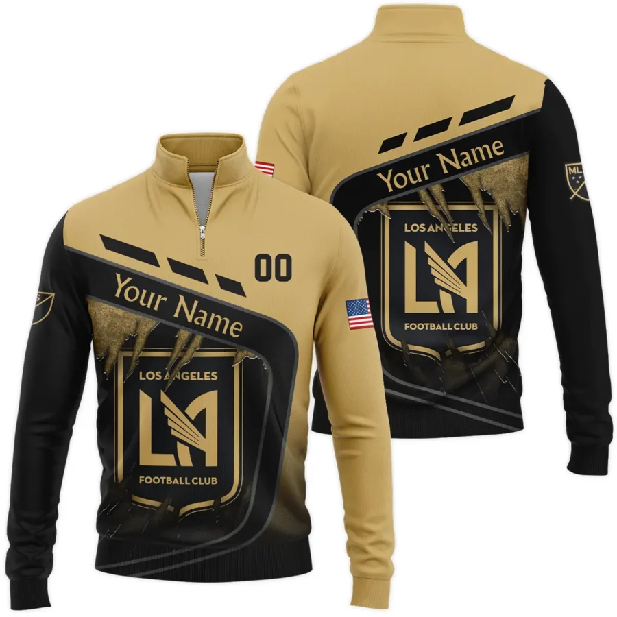 MLS Los Angeles FC Exclusive All Over Prints BLMLS51024A1LAFSWZ - Quarter Zip Jacket