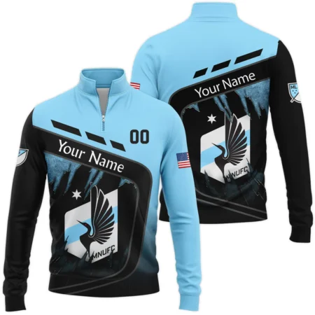 MLS Minnesota United Exclusive All Over Prints BLMLS51024A1MINSWZ - Quarter Zip Jacket