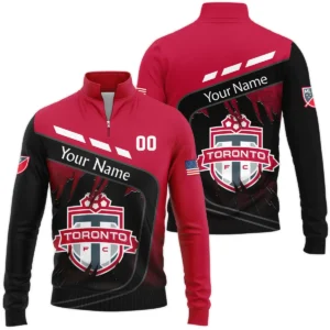 MLS Toronto FC Exclusive All Over Prints BLMLS51024A1TORQHD - 1/4 Zipper Hoodie