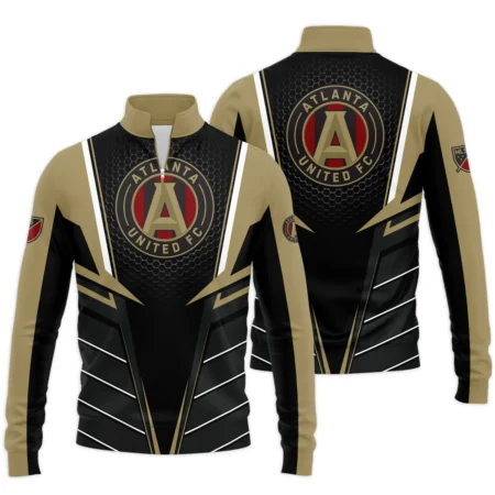 Special Release Atlanta United MLS Quarter Zip Jacket  All Over Prints HOMLS011024A01ATLSWZ