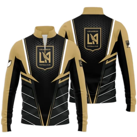 Special Release Los Angeles FC MLS Quarter Zip Jacket  All Over Prints HOMLS011024A01LAFSWZ