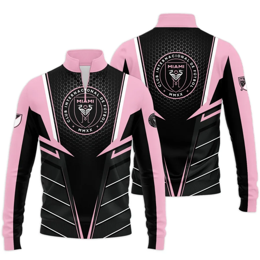 Special Release Inter Miami MLS Quarter Zip Jacket  All Over Prints HOMLS011024A01MIASWZ