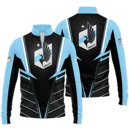 Special Release Minnesota United MLS Quarter Zip Jacket  All Over Prints HOMLS011024A01MINSWZ