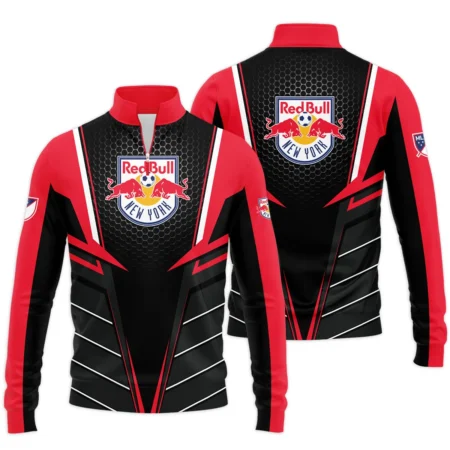 Special Release New York Red Bulls MLS Quarter Zip Jacket  All Over Prints HOMLS011024A01NYSWZ