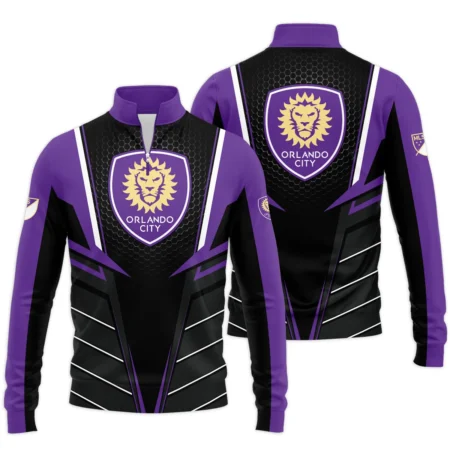 Special Release Orlando City MLS Quarter Zip Jacket  All Over Prints HOMLS011024A01ORLSWZ