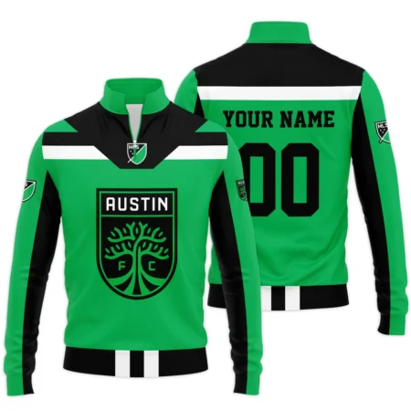 Special Release Austin FC MLS Quarter Zip Jacket  All Over Prints HOMLS021024A01ATXSWZ