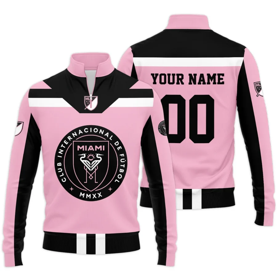 Special Release Inter Miami MLS Quarter Zip Jacket  All Over Prints HOMLS021024A01MIASWZ