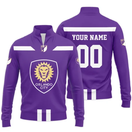 Special Release Orlando City MLS Quarter Zip Jacket  All Over Prints HOMLS021024A01ORLSWZ