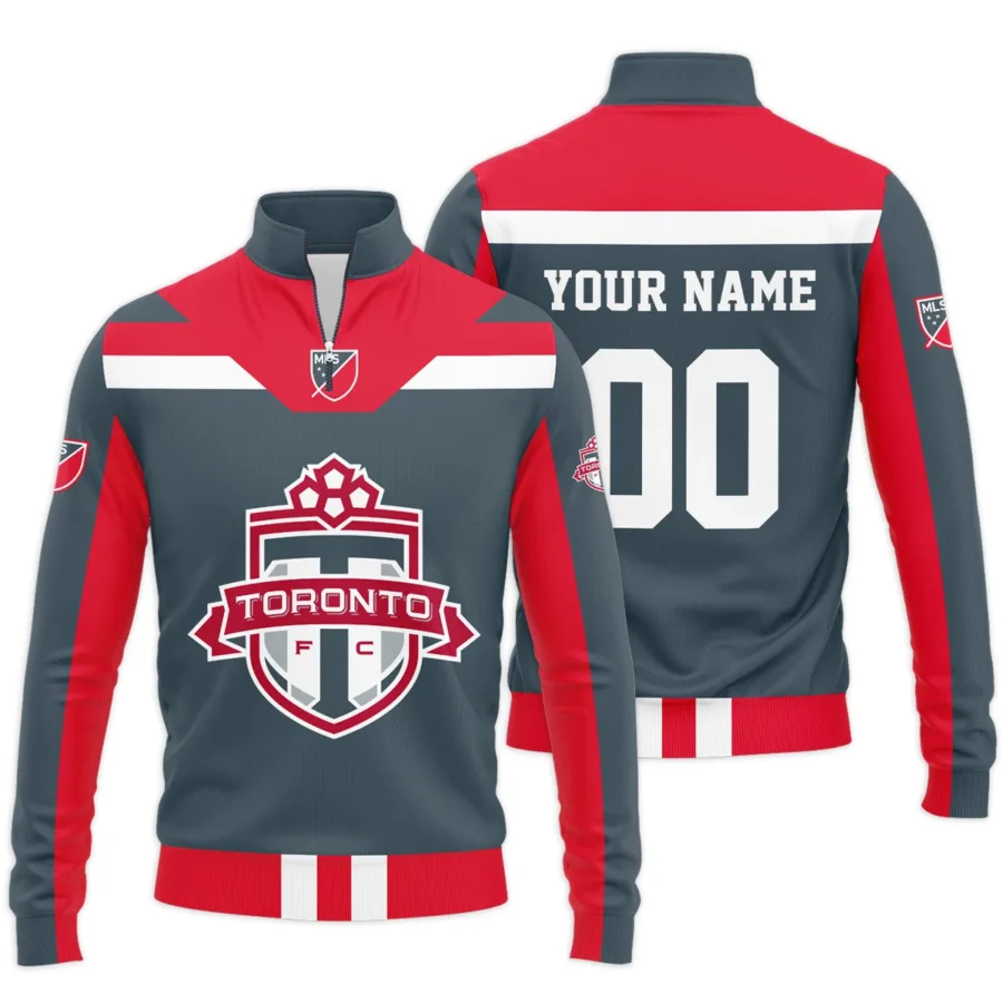 Special Release Toronto FC MLS Quarter Zip Jacket  All Over Prints HOMLS021024A01TORSWZ