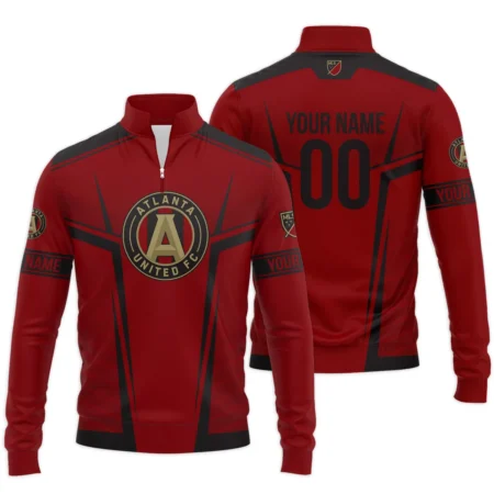 Special Release Atlanta United MLS Quarter Zip Jacket  All Over Prints QTMLS021024A1ATLSWZ