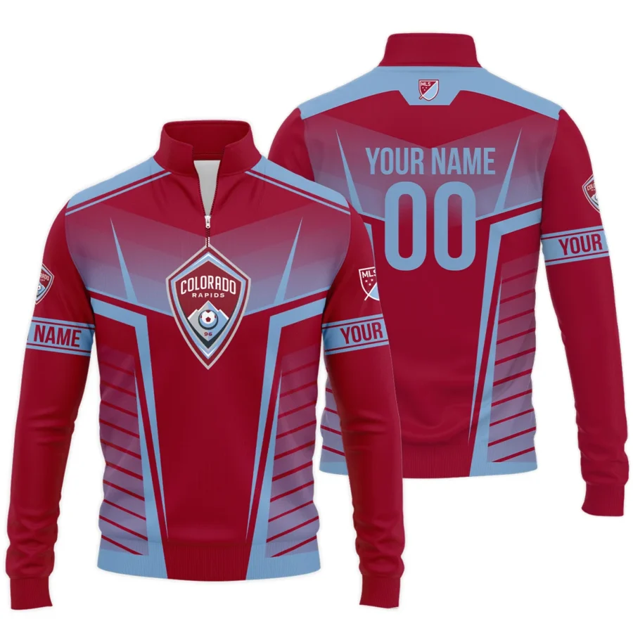 Special Release Personalized Colorado Rapids MLS Quarter Zip Jacket  All Over Prints QTMLS021024A1COLSWZ