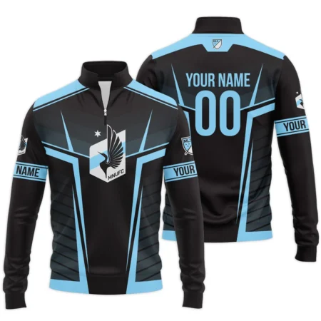 Special Release Minnesota United MLS Quarter Zip Jacket  All Over Prints QTMLS021024A1MINSWZ