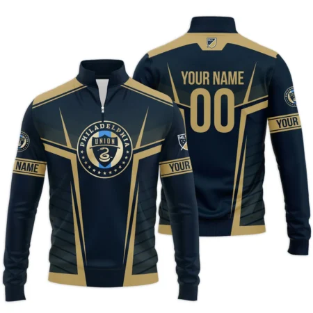 Special Release Philadelphia Union MLS Quarter Zip Jacket  All Over Prints QTMLS021024A1PHISWZ