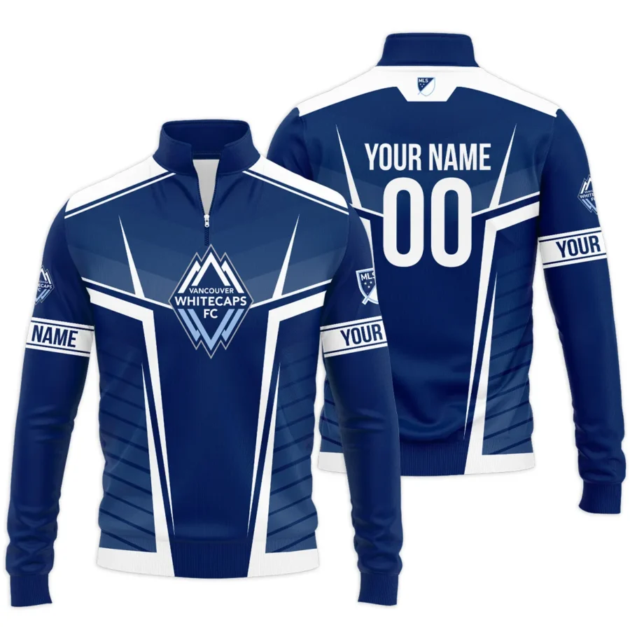 Special Release Vancouver Whitecaps MLS Quarter Zip Jacket  All Over Prints QTMLS021024A1VANSWZ