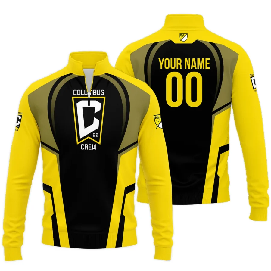 Special Release Personalized Columbus Crew MLS Quarter Zip Jacket  All Over Prints QTMLS021024A2CLBSWZ