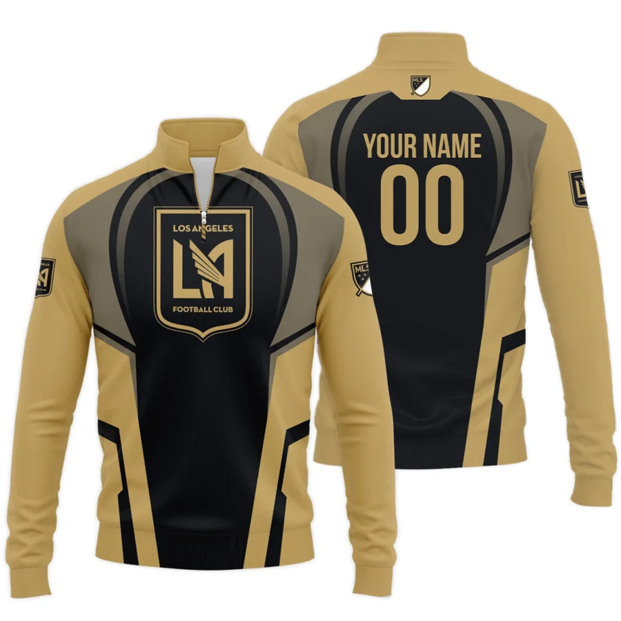 Special Release Personalized Los Angeles FC MLS Quarter Zip Jacket  All Over Prints QTMLS021024A2LAFSWZ