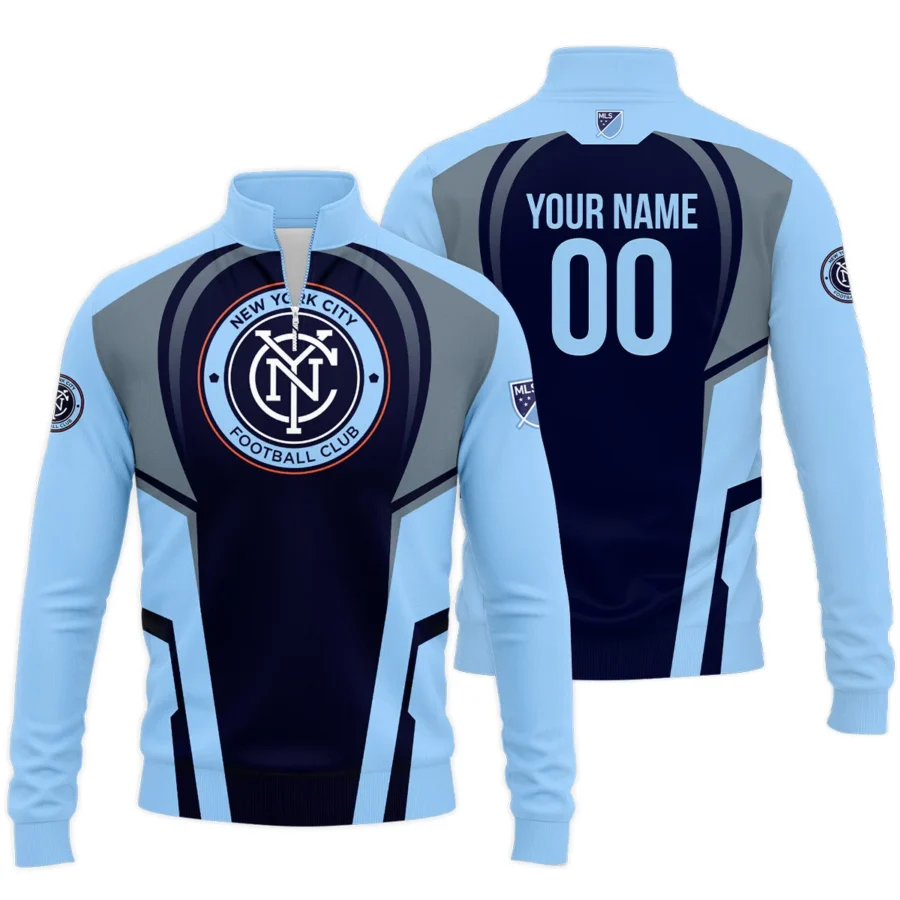 Special Release Personalized New York City MLS Quarter Zip Jacket  All Over Prints QTMLS021024A2NYCSWZ