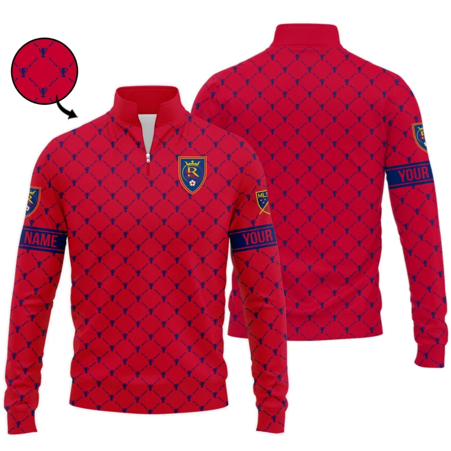 Special Release Personalized Real Salt Lake MLS Quarter Zip Jacket  All Over Prints QTMLS021024A3RSLSWZ