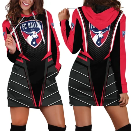 Special Release FC Dallas MLS Hoodie Dress All Over Prints HOMLS011024A01DALHDR