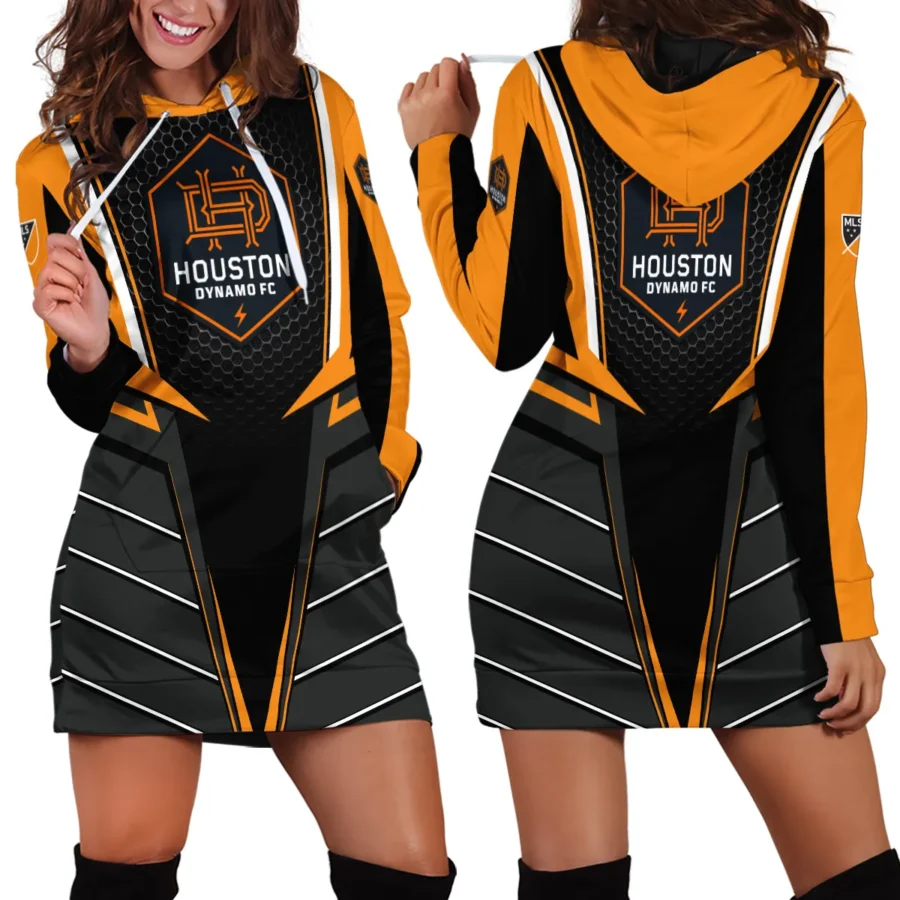 Special Release Houston Dynamo MLS Hoodie Dress All Over Prints HOMLS011024A01HOUHDR