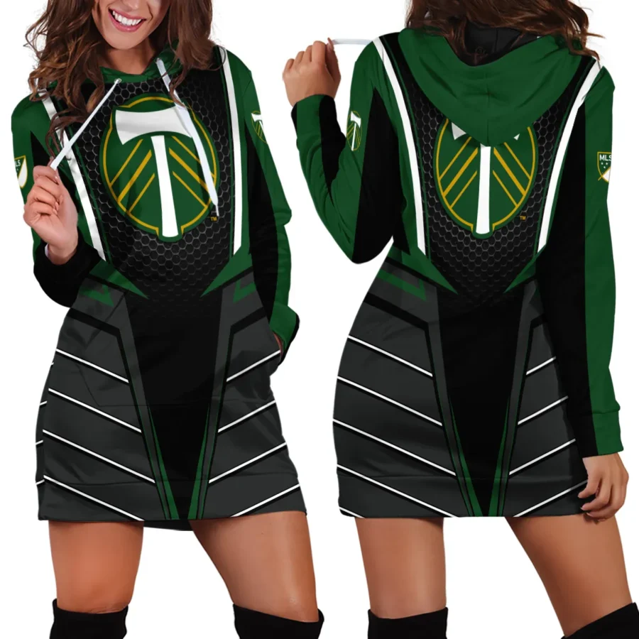 Special Release Portland Timbers MLS Hoodie Dress All Over Prints HOMLS011024A01PORHDR