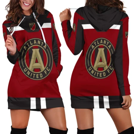 Special Release Atlanta United MLS Hoodie Dress All Over Prints HOMLS021024A01ATLHDR