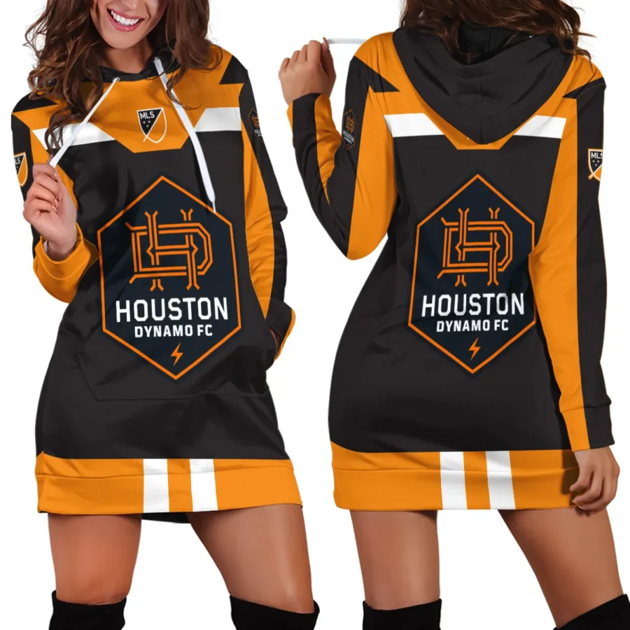 Special Release Houston Dynamo MLS Hoodie Dress All Over Prints HOMLS021024A01HOUHDR