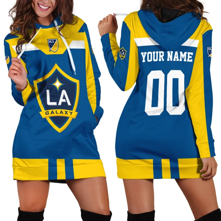 Special Release LA Galaxy MLS Hoodie Dress All Over Prints HOMLS021024A01LAHDR