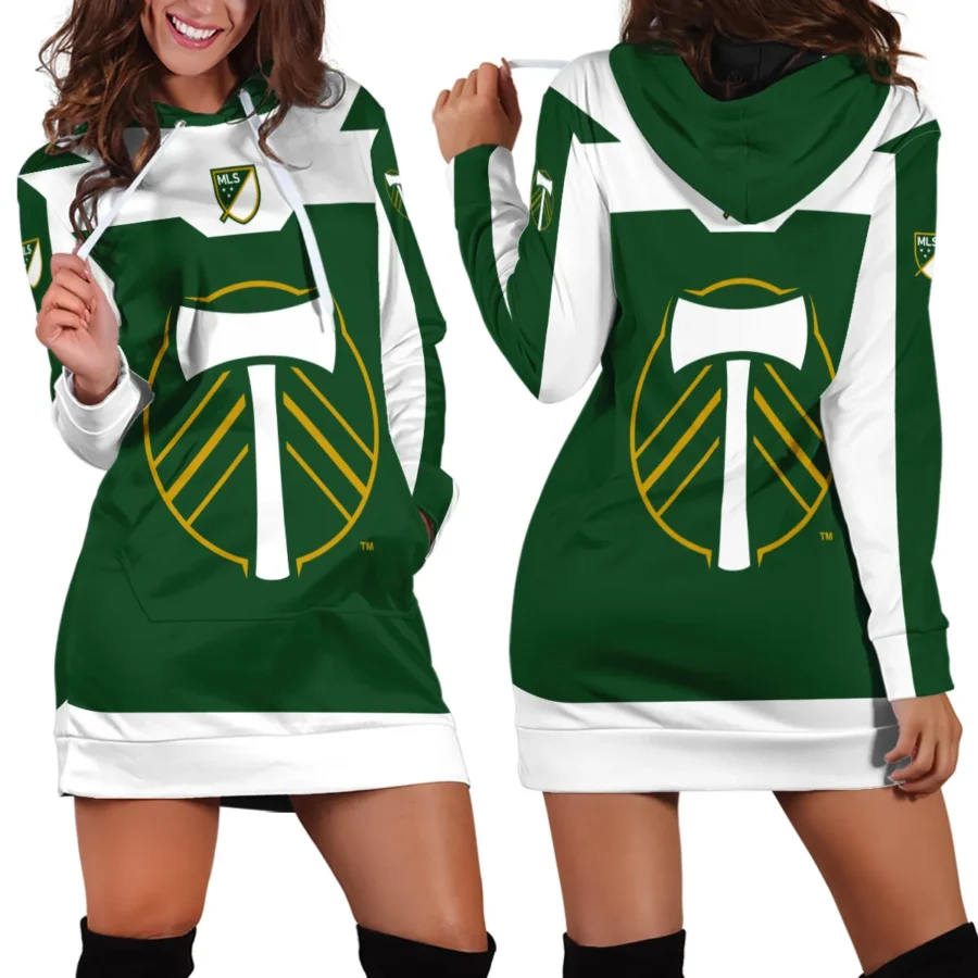 Special Release Portland Timbers MLS Hoodie Dress All Over Prints HOMLS021024A01PORHDR