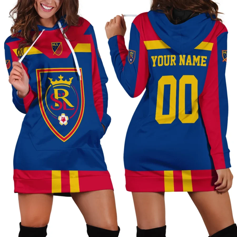 Special Release Real Salt Lake MLS Hoodie Dress All Over Prints HOMLS021024A01RSLHDR