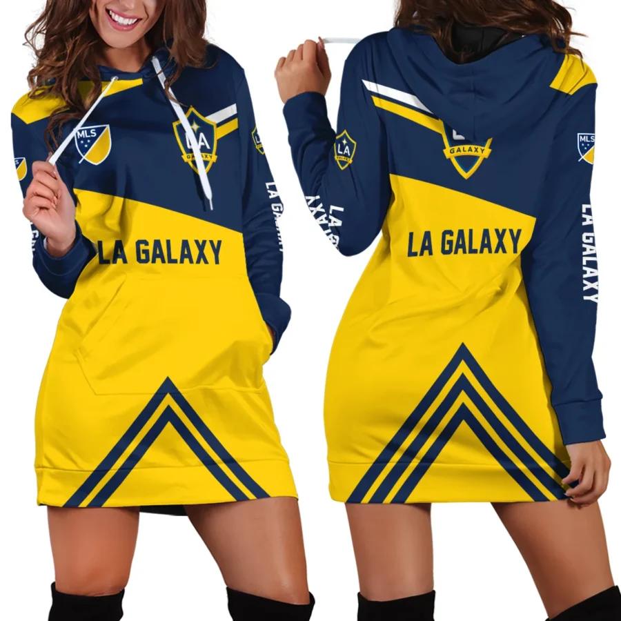 Special Release LA Galaxy MLS Hoodie Dress All Over Prints HOMLS031024A01LAHDR