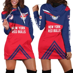 MLS New York Red Bulls Exclusive All Over Prints BLMLS31024A1NYQHD - 1/4 Zipper Hoodie