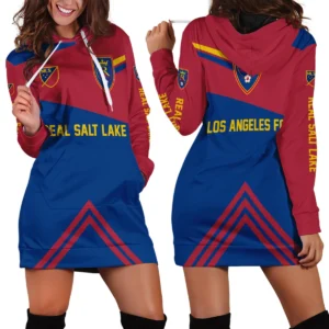 MLS Los Angeles FC Exclusive All Over Prints BLMLS31024A1LAFHDR - Hoodie Dress