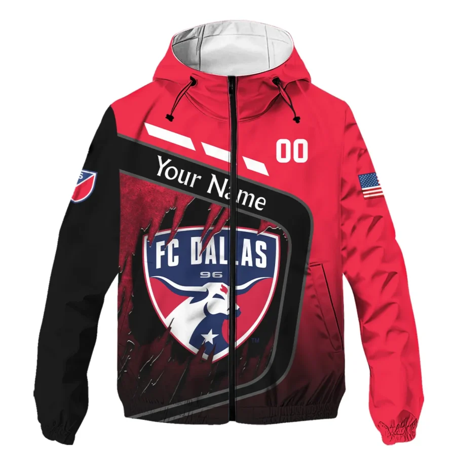 MLS FC Dallas Exclusive All Over Prints BLMLS51024A1DALWJ - Windbreaker Outdoor Jacket