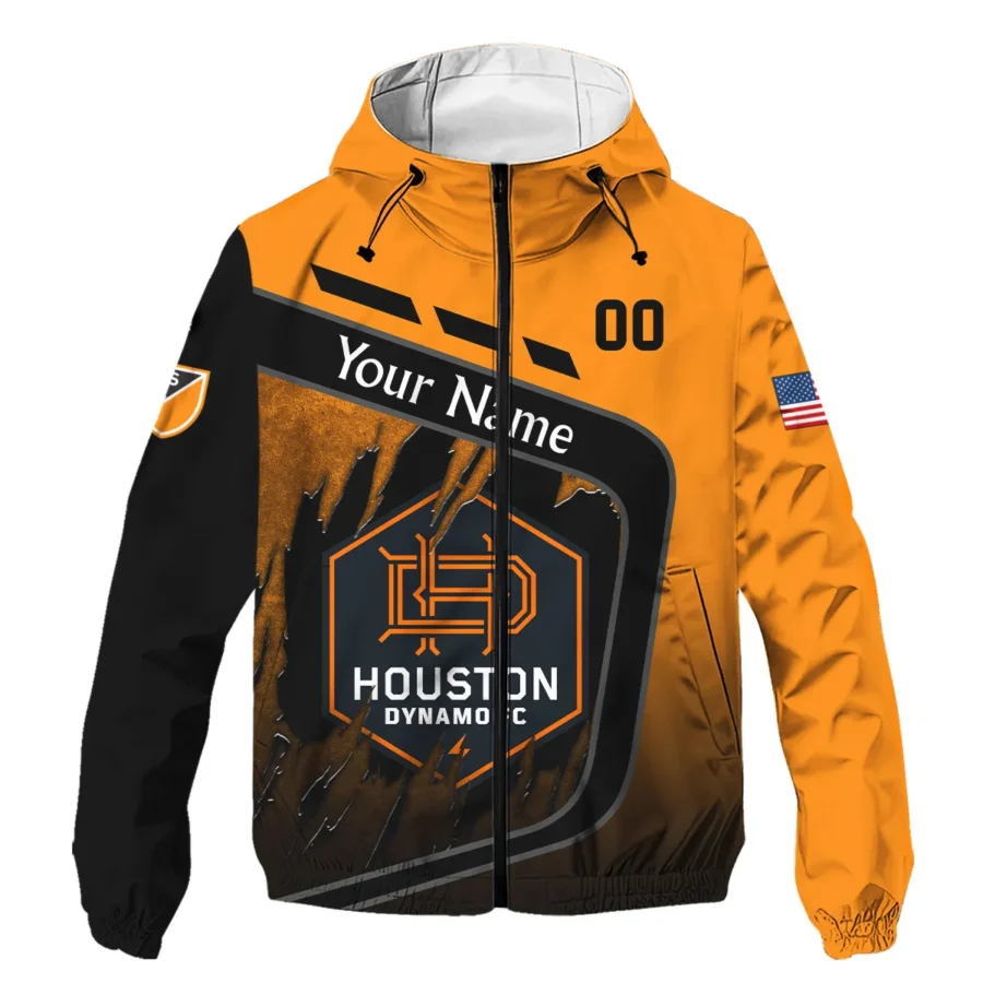 MLS Houston Dynamo Exclusive All Over Prints BLMLS51024A1HOUWJ - Windbreaker Outdoor Jacket