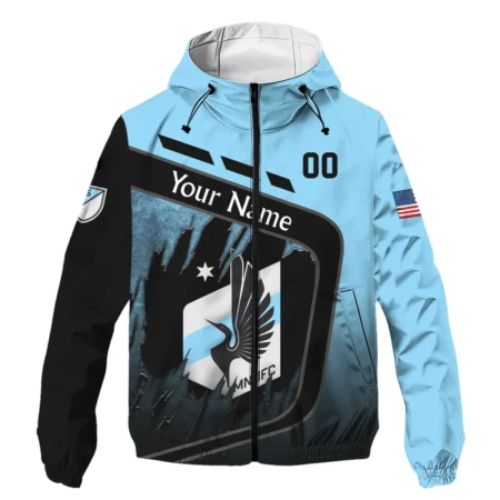 MLS Minnesota United Exclusive All Over Prints BLMLS51024A1MINWJ - Windbreaker Outdoor Jacket