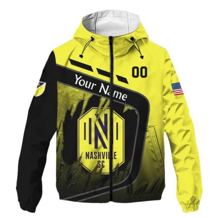 MLS Nashville SC Exclusive All Over Prints BLMLS51024A1NSHWJ - Windbreaker Outdoor Jacket