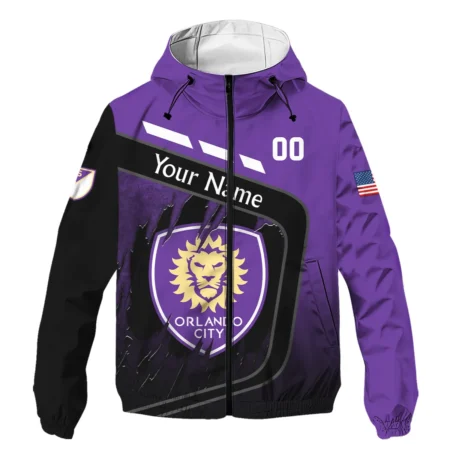 MLS Orlando City Exclusive All Over Prints BLMLS51024A1ORLWJ - Windbreaker Outdoor Jacket