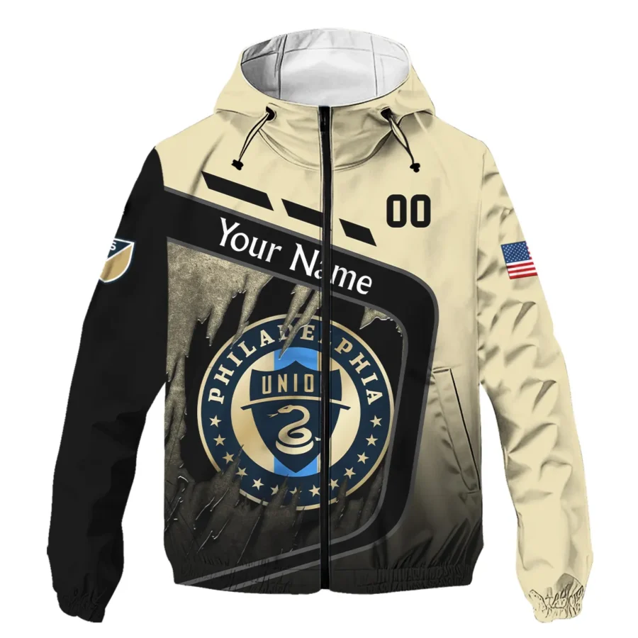 MLS Philadelphia Union Exclusive All Over Prints BLMLS51024A1PHIWJ - Windbreaker Outdoor Jacket