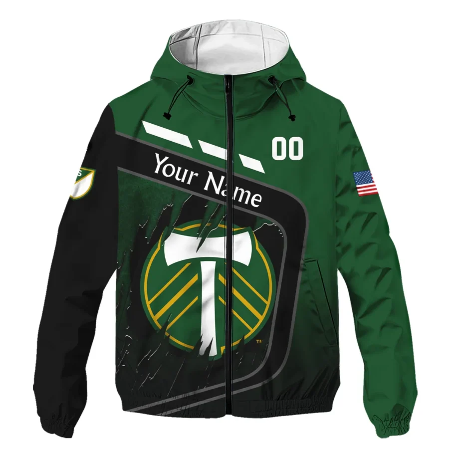 MLS Portland Timbers Exclusive All Over Prints BLMLS51024A1PORWJ - Windbreaker Outdoor Jacket