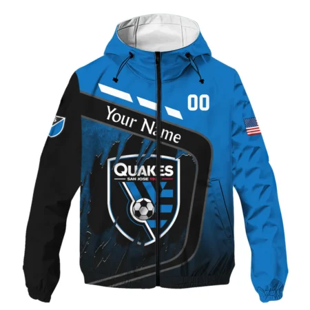 MLS San Jose Earthquakes Exclusive All Over Prints BLMLS51024A1SJWJ - Windbreaker Outdoor Jacket