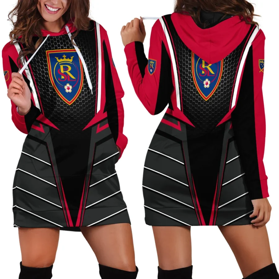 Special Release Real Salt Lake MLS Hoodie Dress All Over Prints HOMLS011024A01RSLHDR