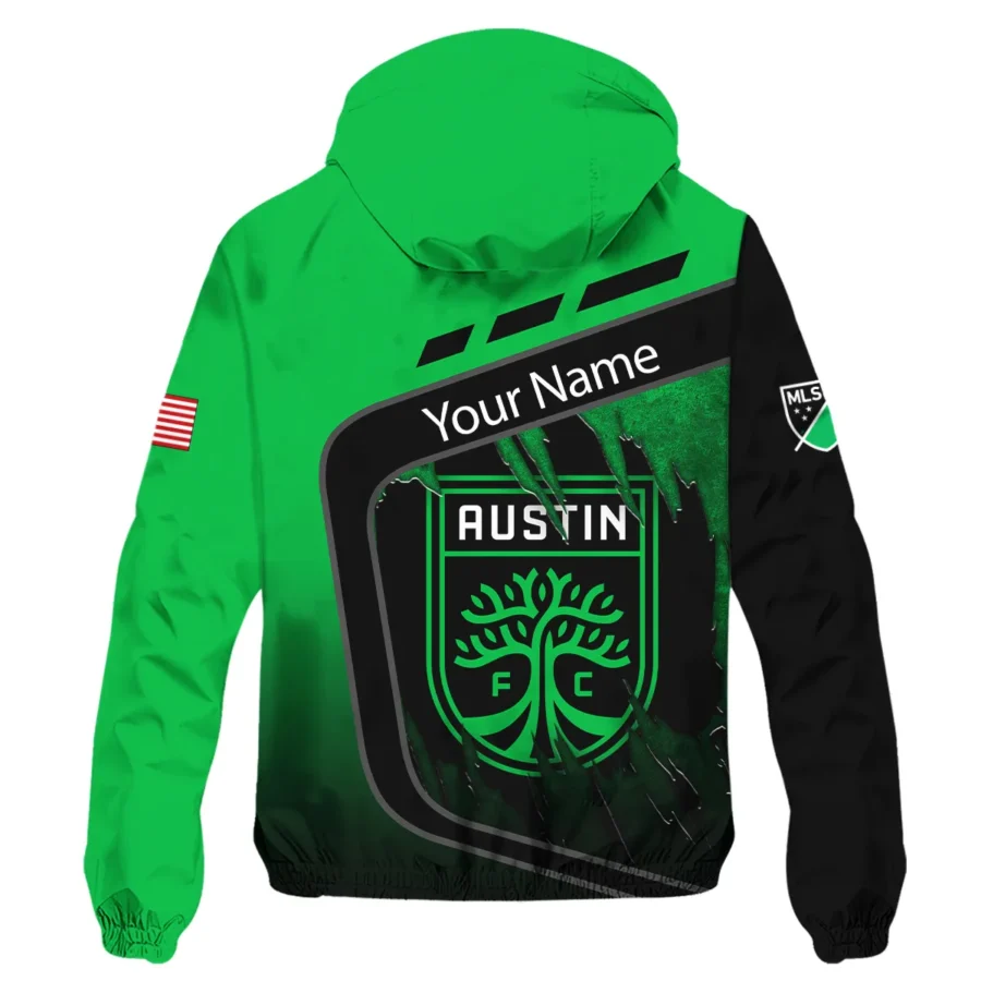 MLS Austin FC Exclusive All Over Prints BLMLS51024A1ATXWJ - Windbreaker Outdoor Jacket